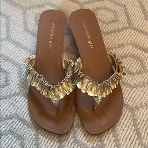 Madden Girl Brown/Gold Sandles